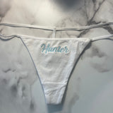 Personalized Embroidered Thong